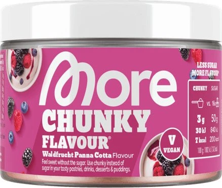 More Nutrition Chunky Flavour Waldfrucht Panna Cotta 150g