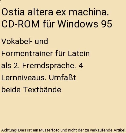 Klett Verlag Ostia altera ex machina - Latein Vokabel und Wortschatz (deutsch) (PC)