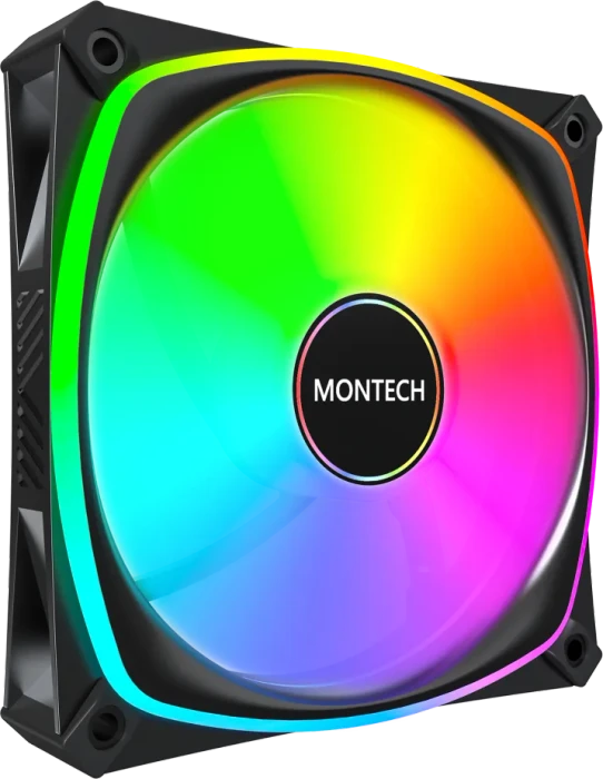 Montech RX120 PRO, schwarz, 120mm, 3er-Pack