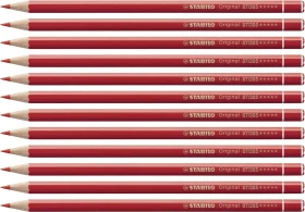STABILO Original Buntstift zinnoberrot, 12er-Pack