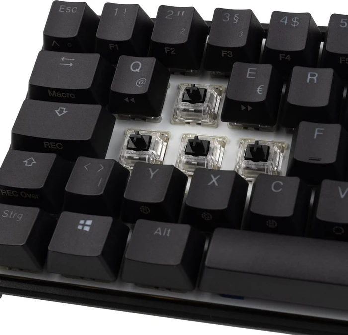 Ducky Mecha Pro SF, PBT, schwarz, LEDs RGB, MX RGB BLACK, USB, DE