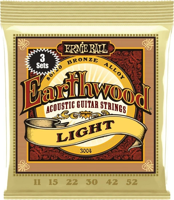 Ernie Ball Earthwood 80/20 Bronze Light 3-Pack