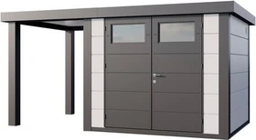 Telluria Classico 2724 Gerätehaus inkl. Anbau 1.68m links weiß