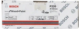 Bosch Professional C470 Best for Wood and Paint Schleifblatt K220, 150mm, 50 Stück