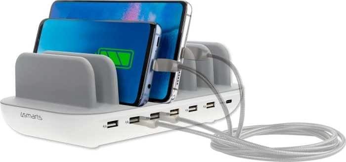 4smarts Charging Station Office 60W weiß/grau