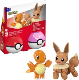 Mattel Mega Construx Pokémon Pokéball Glumanda & Evoli