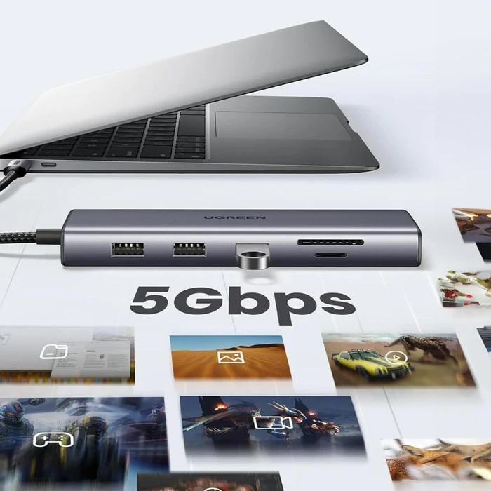 Ugreen 9-in-1 USB-C Hub, USB-C 3.0 [Stecker]
