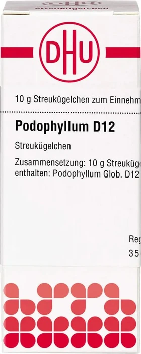 DHU Podophyllum D12 Globuli, 10g