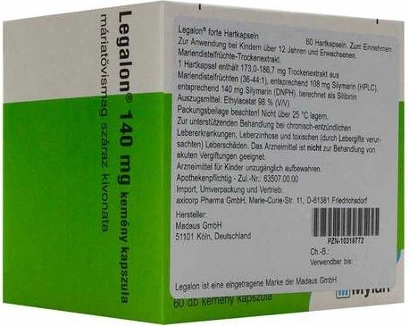 axicorp Pharma Legalon forte Hartkapseln, 60 Stück