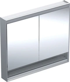 Geberit ONE Spiegelschrank ComfortLight, Nische, 2 Türen, AP-Montage, 105cm, Aluminium eloxiert