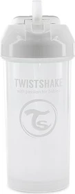 Twistshake Trinkbecher mit Strohhalm, 6+M, 360ml, white