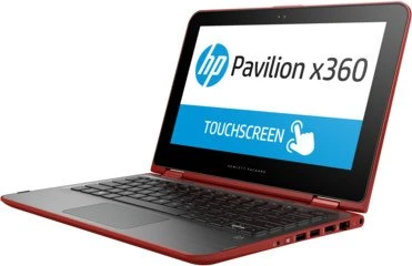 HP Pavilion x360 11-k001ng, rot, Pentium N3700, 4GB RAM, 500GB HDD, DE