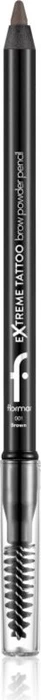 Flormar Extreme Tattoo Brow Powder Pencil 001 brown, 1.2g