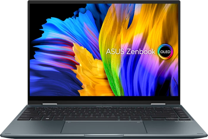 ASUS ZenBook Flip 14 OLED UP5401EA-KU030R, Pine Grey, Core i7-1165G7, 16GB RAM, 1TB SSD, DE