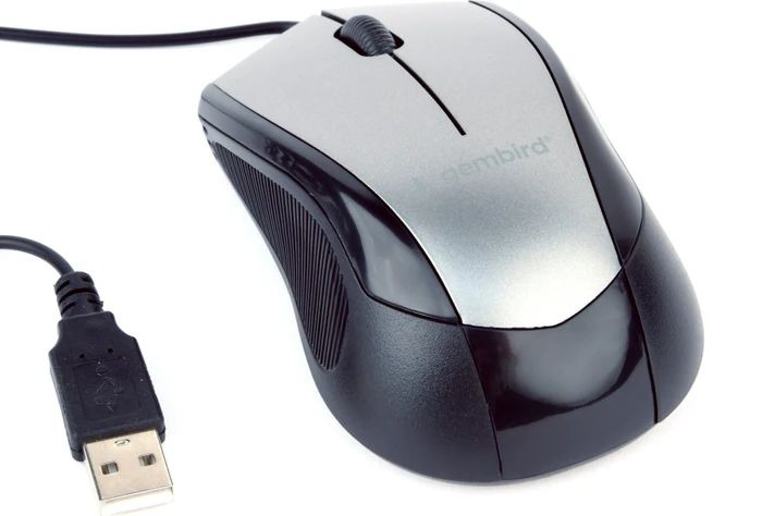 Gembird Optical Mouse 3B-02 schwarz/grau, USB