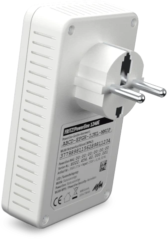 FRITZ! FRITZ!Powerline 1240E Kit, Powerline/WLAN-Access Point und Powerline-Adapter Set, 2er-Bundle