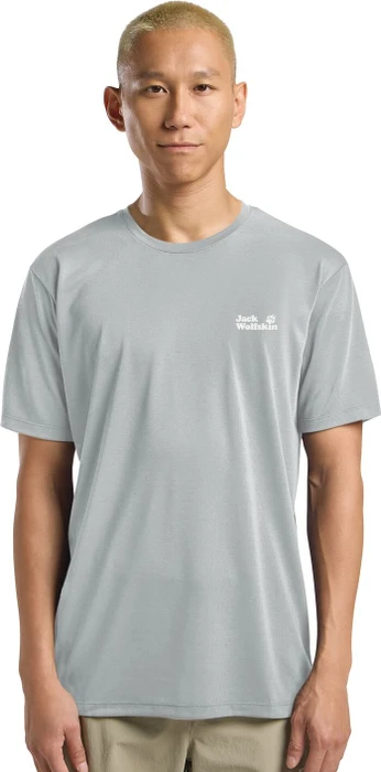 Jack Wolfskin Vonnan Graphic Funktionsshirt kurzarm outdoor cool grey (Herren)