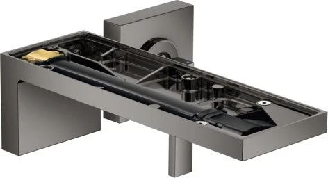 Hansgrohe Axor MyEdition Waschbeckenarmatur für Wandmontage ohne Platte polished black chrome