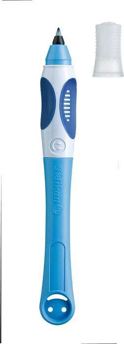 Pelikan griffix 3 Tintenroller (Patrone) blau/weiß, Rechtshänder, Blister