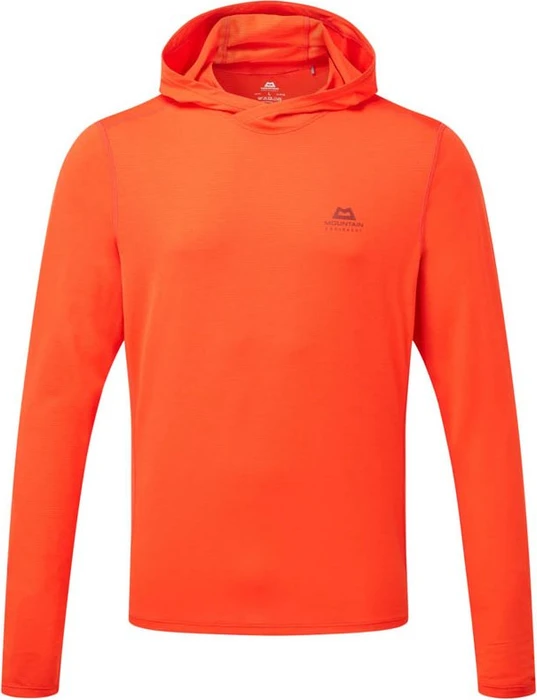 Mountain Equipment Glace Hooded Top Funktionsshirt langarm cardinal orange (Herren)