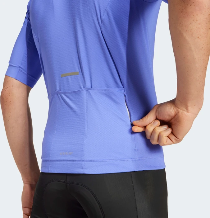 adidas Tempo 3-Streifen Trikot kurzarm cobalt blue (Herren)