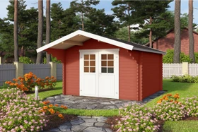Lasita Maja Viljandi 34 Gartenhaus schwedenrot