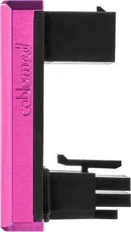 CableMod 12VHPWR Winkeladapter 180 Grad, Variante A, Sense-Pins an der Unterseite, rosa