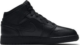 Nike Air Jordan 1 Mid schwarz (Junior)