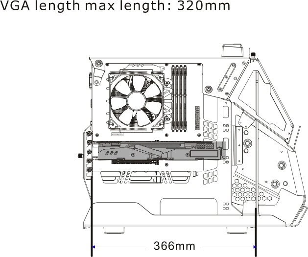 Thermaltake AH T200 Pink Edition, Glasfenster