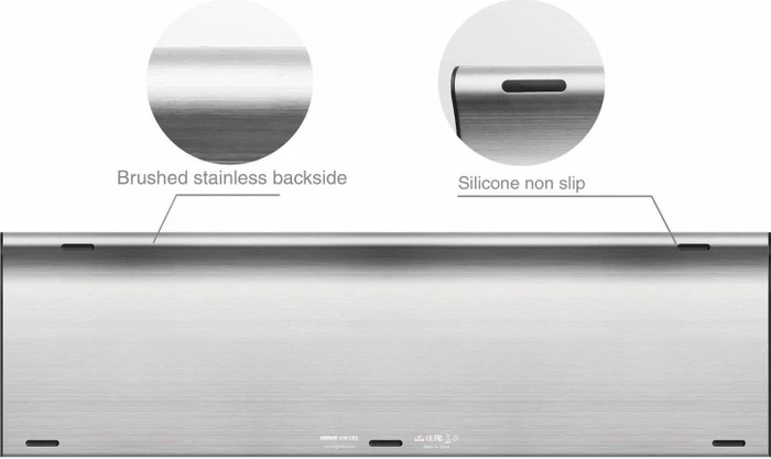 Arteck 2.4G Wireless Keyboard Stainless Steel Ultra Slim Full Size, EN