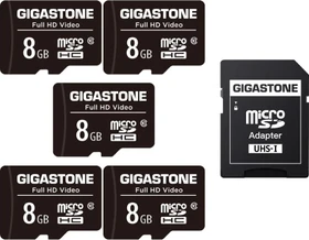 Gigastone Full HD Video R85/W15 8GB Kit, Class 10, 5er-Pack