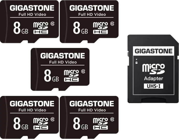 Gigastone Full HD Video R85/W15 8GB Kit, Class 10, 5er-Pack