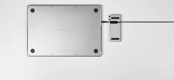 LMP USB-C Compact Dock 2, Space Gray, 2x Thunderbolt 4 [Stecker]