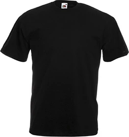 Fruit Of The Loom Valueweight T-Shirt kurzarm schwarz