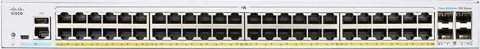 Cisco Business 350 Rackmount Gigabit Managed Switch, 48x RJ-45, 4x SFP, 370W PoE+