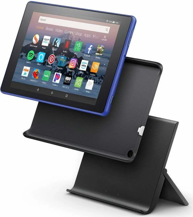 Amazon Fire HD 8 KFKAWI 2018, mit Werbung, blau, 16GB, inkl. Show-Modus-Dock
