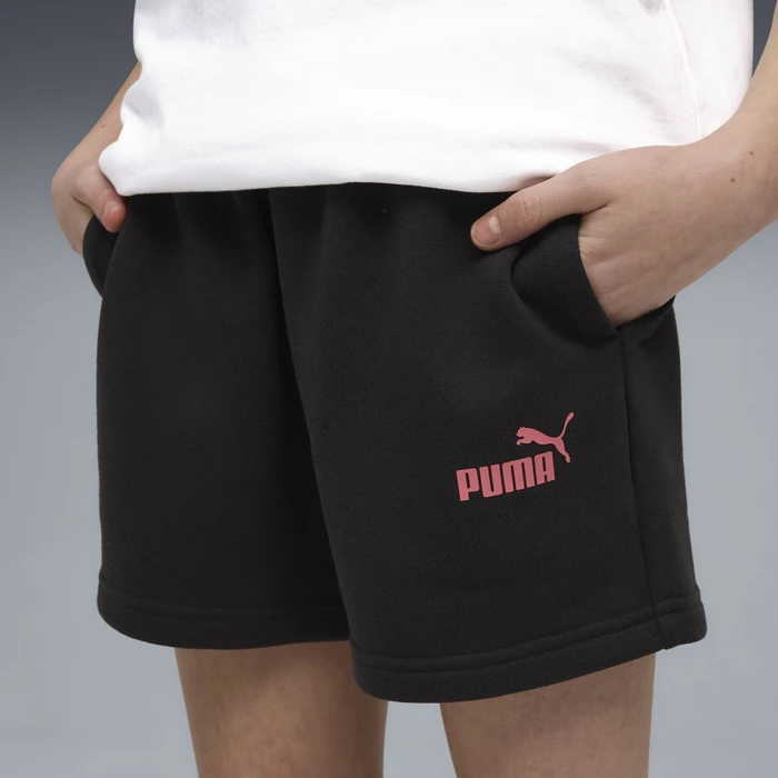 Puma Flaming Love T-Shirt and Shorts Set puma white/wild pink (Junior)