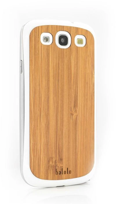 Balolo Holz Cover Bambus für Samsung Galaxy S3