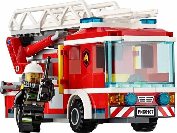 LEGO City Feuerwehr - Feuerwehrfahrzeug mit fahrbarer Leiter