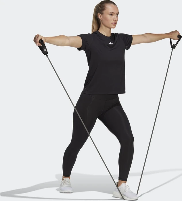 adidas Aeroready Train Essentials Minimal Branding Funktionsshirt kurzarm schwarz (Damen)