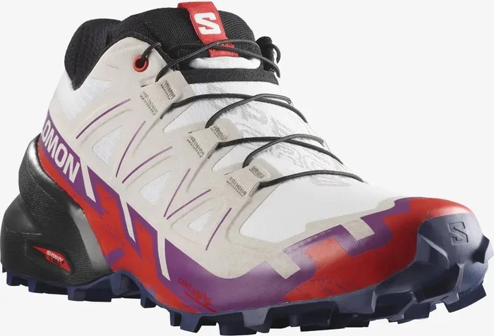 Salomon Speedcross 6 white/sparkling grape/fiery red (Damen)