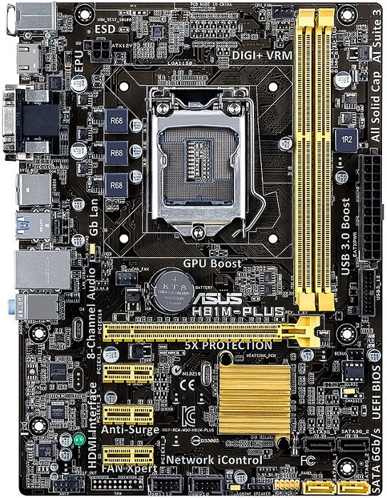 ASUS H81M-Plus (Intel 1150)