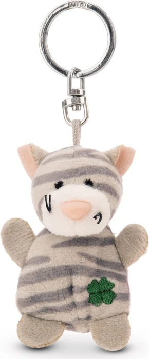 Nici Katze mit Kleeblatt Schlüsselanhänger 5cm