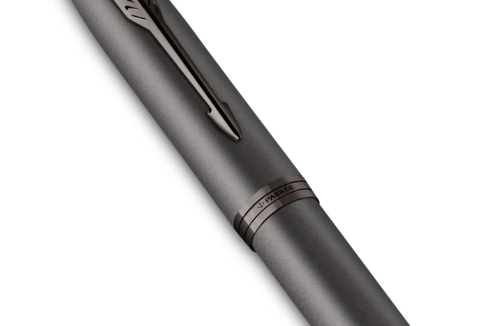 Parker IM Monochrome Tintenroller (Mine) gun metal stainless steel, Geschenkbox
