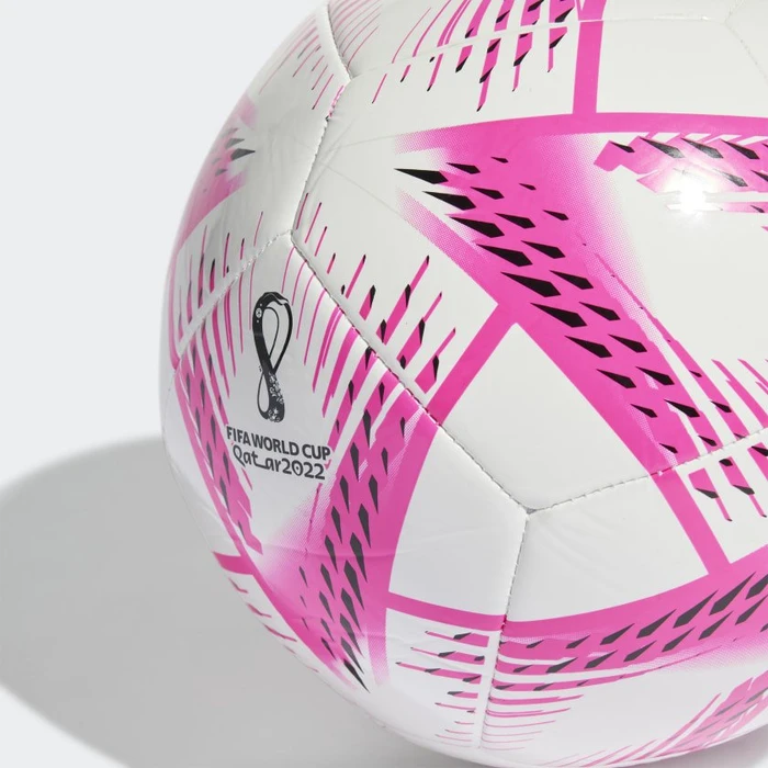 adidas Al Rihla FIFA WM 2022 Club Fußball white/team shock pink/black