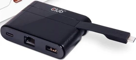 Club 3D SenseVision Multiport-Adapter, RJ-45, USB-C 3.0 [Stecker] (CSV-1530)