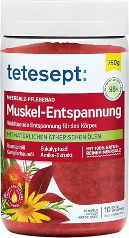 Tetesept Gelenk & Muskel Badesalz, 750g