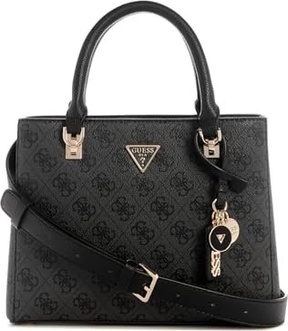 Guess Noelle II Small Multi Compartment Handtasche coal logo