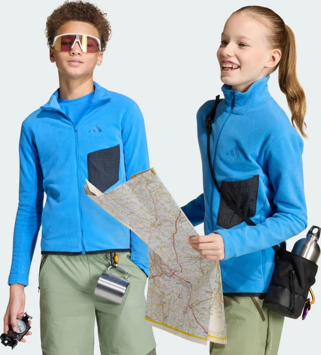 adidas Terrex Multi Full-Zip Fleece Funktionsjacke ray blue (Junior)