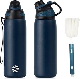 FJbottle Magnetische Isolierflasche 800ml dunkelblau
